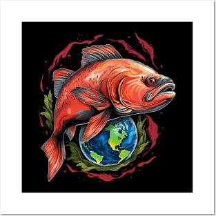 Salmon Earth Day Posters and Art